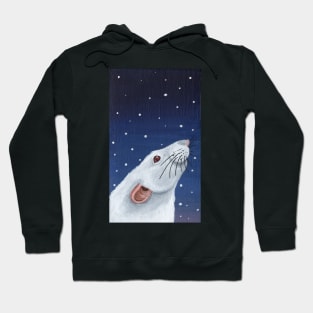 Albino Rat Stargazing Hoodie